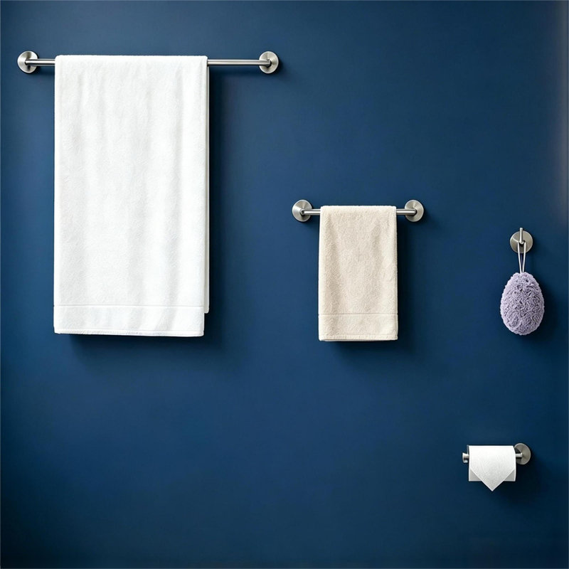 Topcraft Brushed Nickel Stainless Steel Bathroom Accessories 4-Piece Set