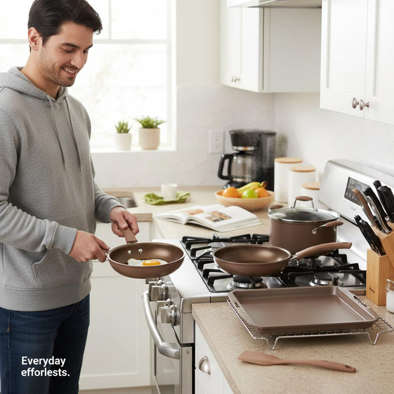 20 - Piece Non-Stick Aluminum Cookware Set
