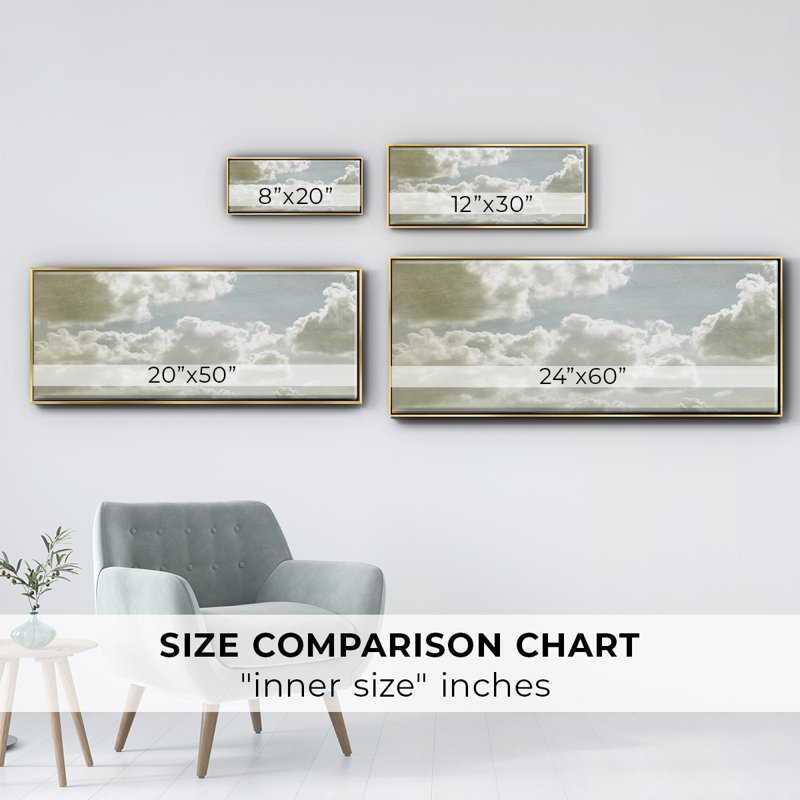 Sky Scrapers IV- Framed Canvas, 20" H x 50" W