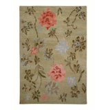 Giverny Floral Area Rug in Pink/Green/Blue