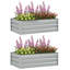 Ensemble de 2 jardinières surélevées, jardinière galvanisée-713157201