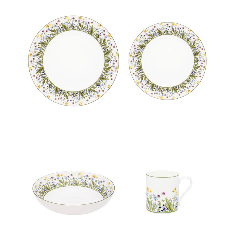 Wildflower Meadow Bone China Dinnerware Set