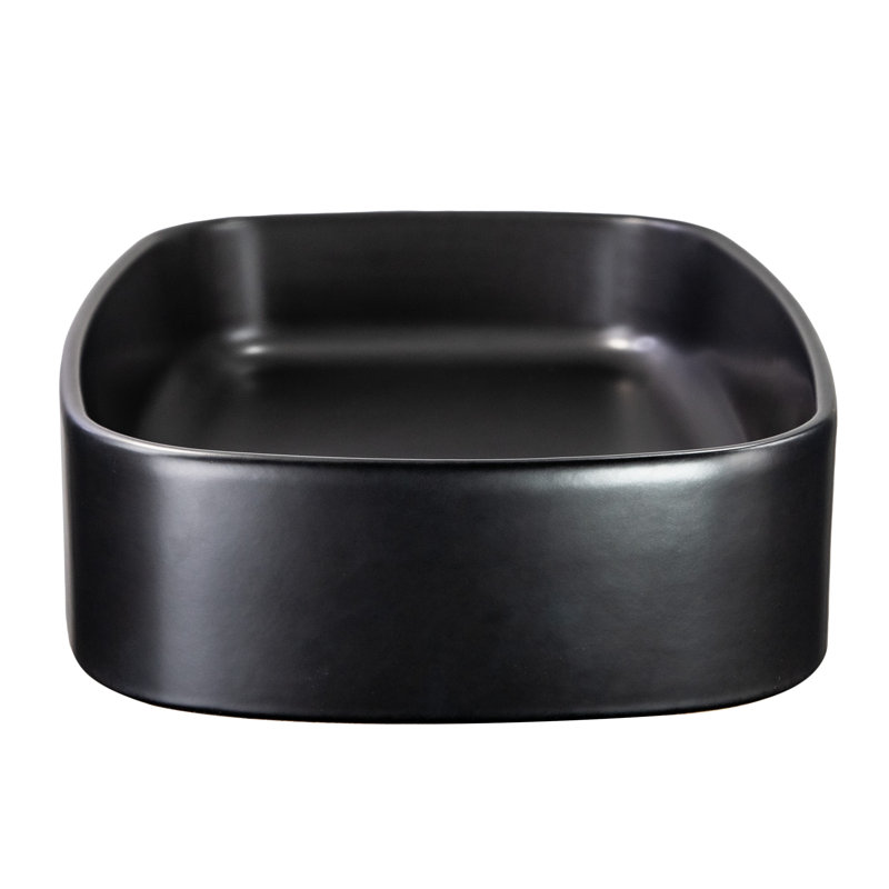 Regatta 24'' L Bathroom Sink, Matte Black