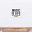 «Music Is Life», art sur toile tendue-1975325085