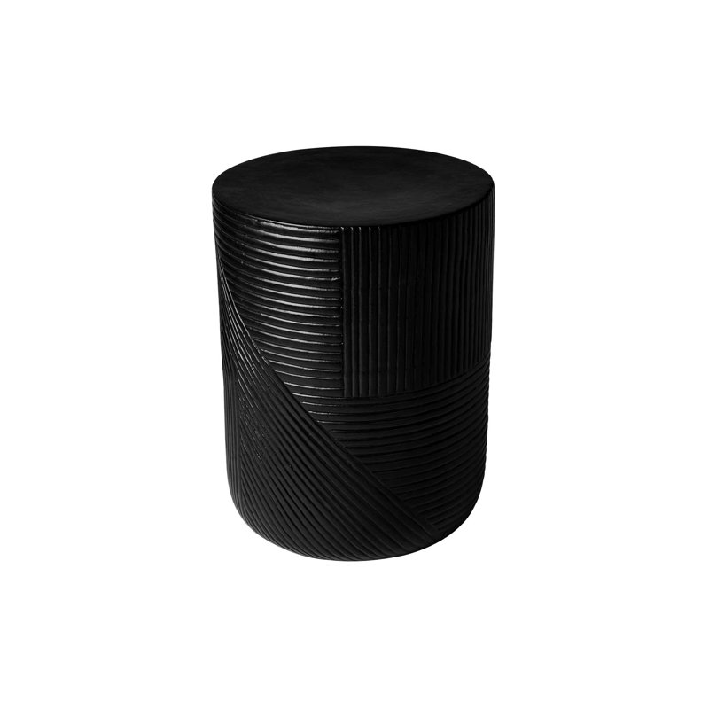 Provenance Signature Outdoor Round Side Table, Coal, 16"