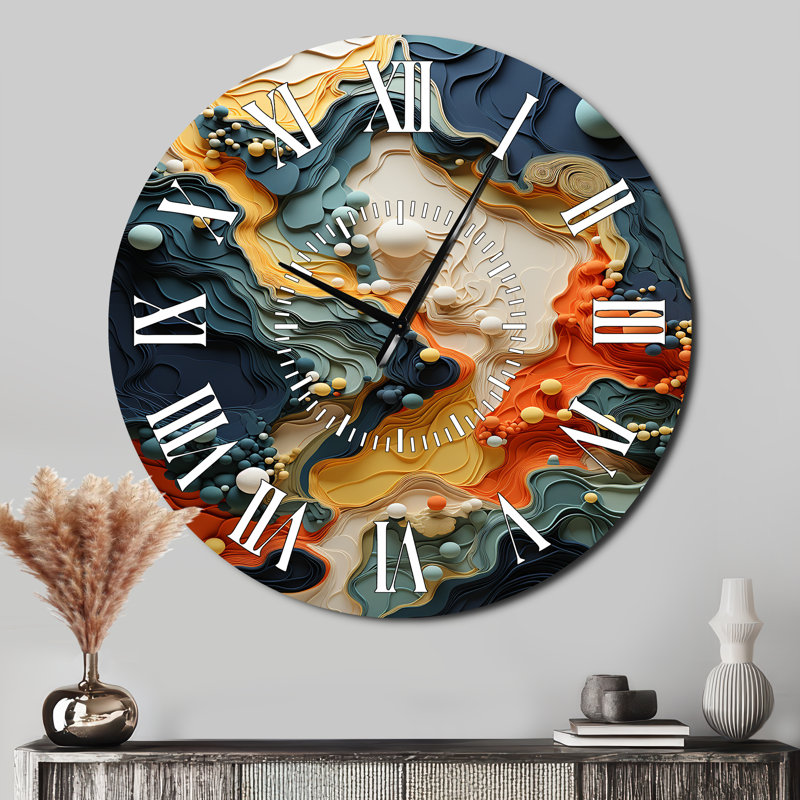 Horloge murale Biomorphism Organic Forms II - Biomorphism, Surdimensionné