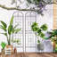 Ensemble de 2 treillis de jardin en métal antirouille de 86,7 po x 19,7 po