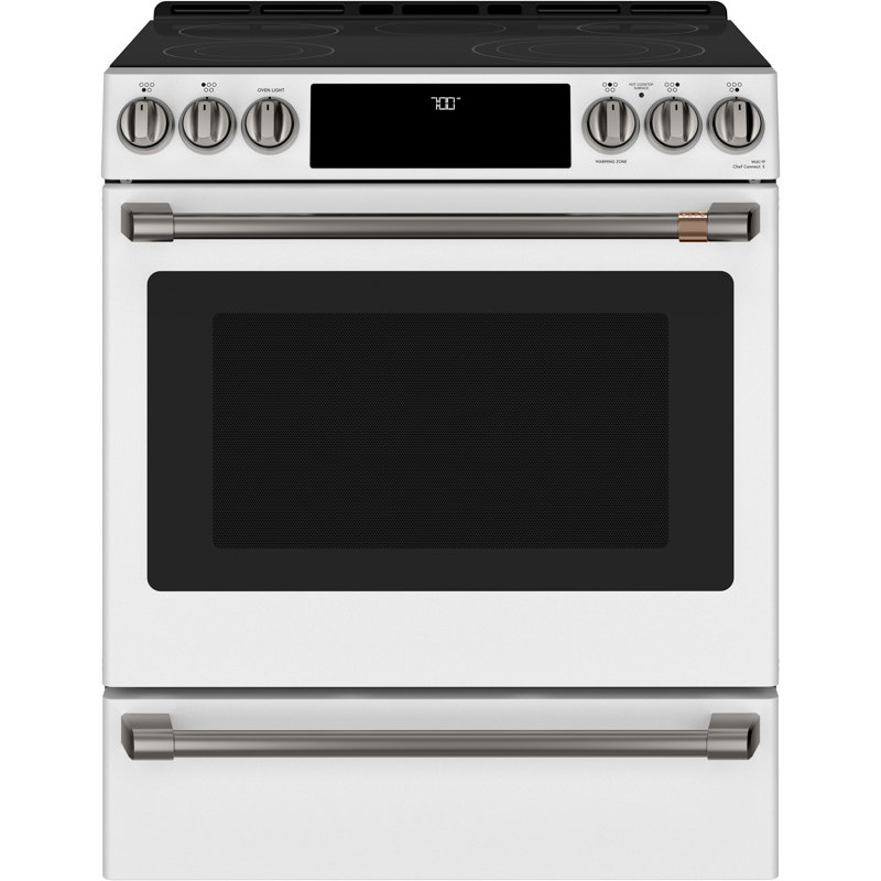Front Control Electric Range Handle Kit, Brushed Black