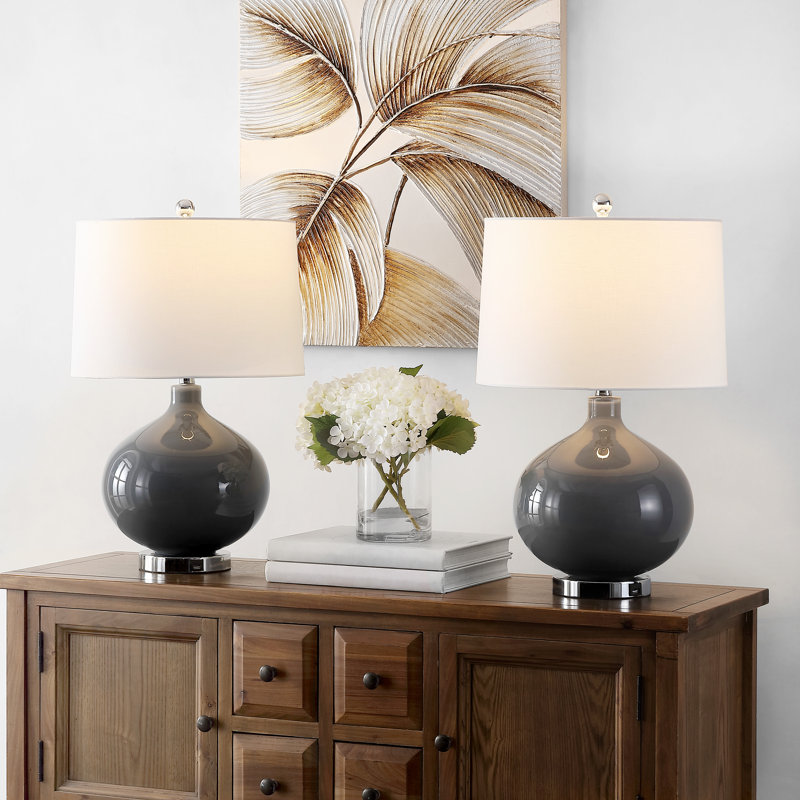 Jarayah Glass USB Table Lamp