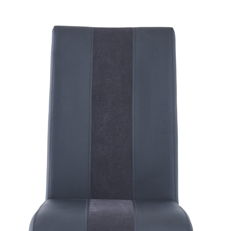 Admer 19'' H Upholstered Side Chair, Black, 1