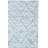 Metro Hand Tufted Wool/Cotton Ikat Rug in Blue/Ivory-1213832988