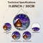 Panneau de vitrail 12 "H Winter Cabin-205050864
