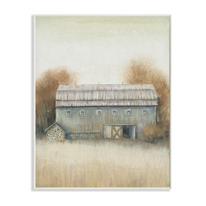 Autumn Barn Doors Vintage Farm Landscape by Timothy O' Toole - Graphic Art Print