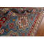 Tapis unique en laine noué à la main 6 pi 6 po x 9 pi 10 po nouvel âge en bleu / rouge / beige