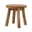 Table d'appoint ronde P 16 x 16 po, bois massif