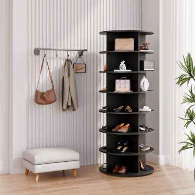 7 Tier Rotating Shoe Rack Tower