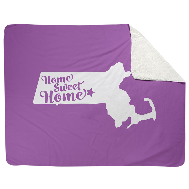 Jeté en polaires pour worcester home, l 52,5 po x L 62,5 po, Violet