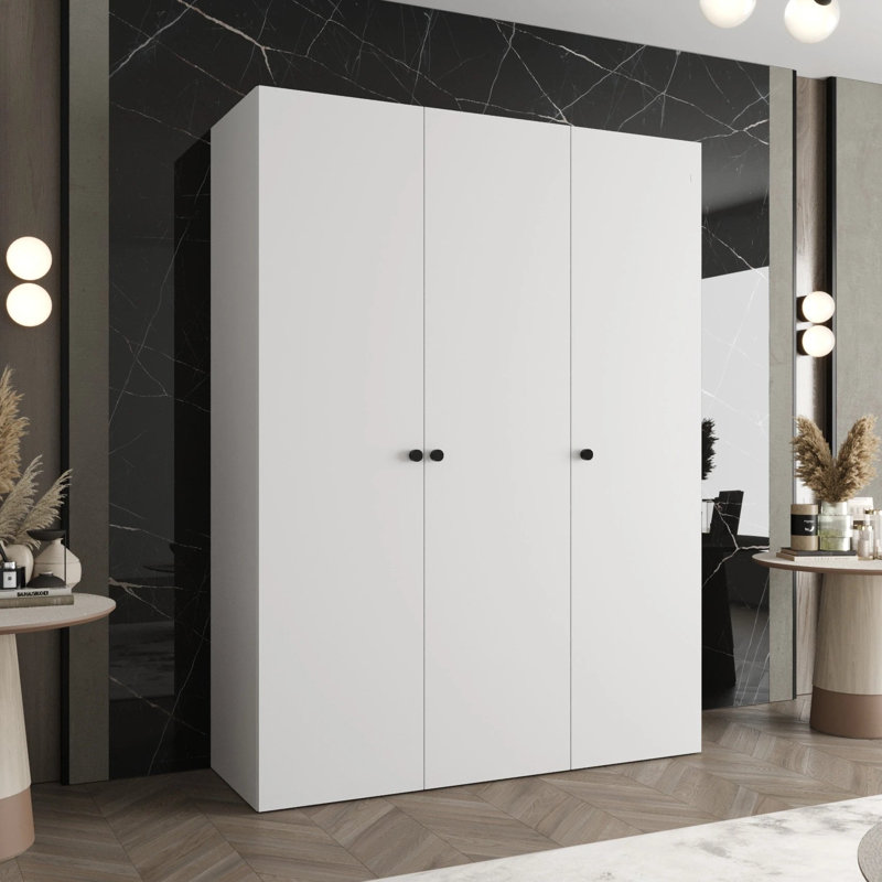 Manufactured Wood Wardrobe, White