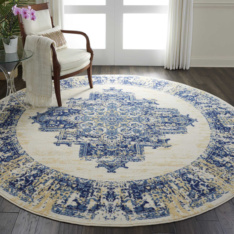 Oriental Area Rug, Round 244cm