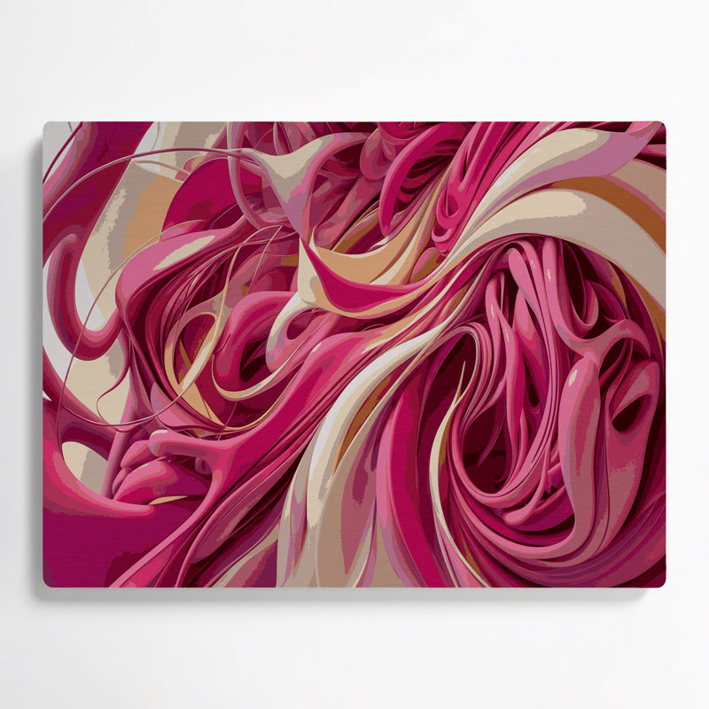 «Biomorphic Abstraction 43», art mural en métal mauve, H 8 po x l 10 po