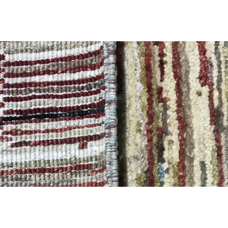 Hand-Knotted High-Quality Red Area Rug