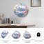«Mountain Cherry», horloge murale en verre-1178475675