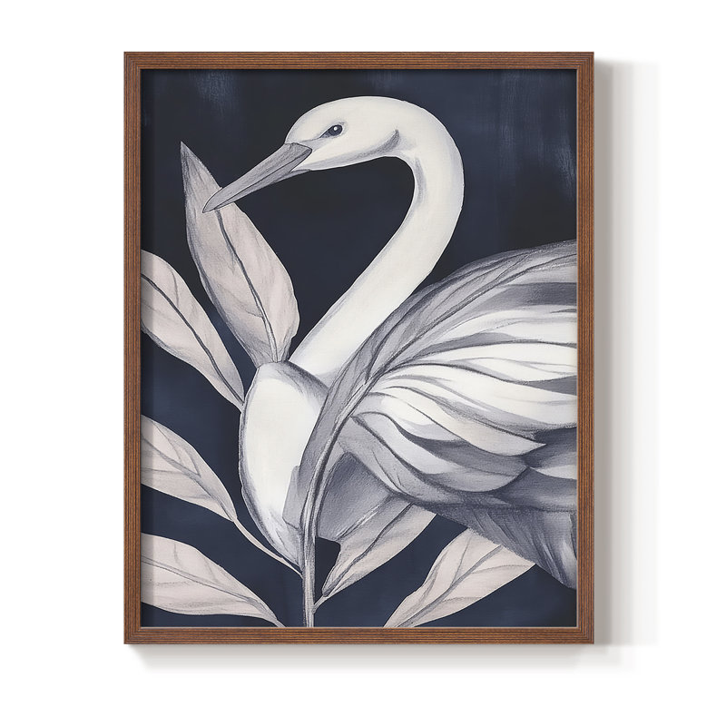 ANIMALS Series IV - reproduction encadrée de qualité supérieure - prête à être accrochée - aucun clou requis, Noyer