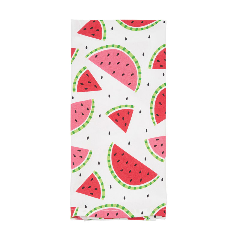 Watermelon Bite Slice Cotton Kitchen Towel