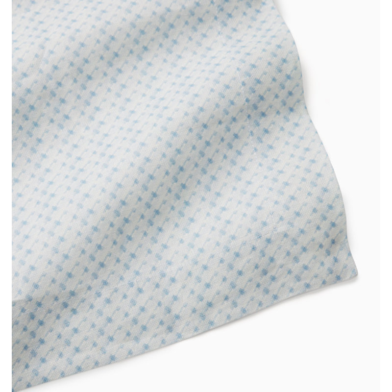 Abruzzo Geometric Tablecloth, 70" W x 108" L, Blue