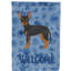 Caniche en polyester à 2 côtés 40 x 28 po standard welcome drapeau maison-957492881