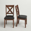 Chaise d'appoint à dossier en croix Lashbrook-57195136