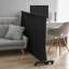 Nurdan Don't Look at Me Basics Extendable Privacy Room Divider Frame with Curtain-1874662776