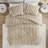 King Faux Fur Ribbed Comforter Set