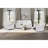 Blanche White Reclining Sofa With LED Lights