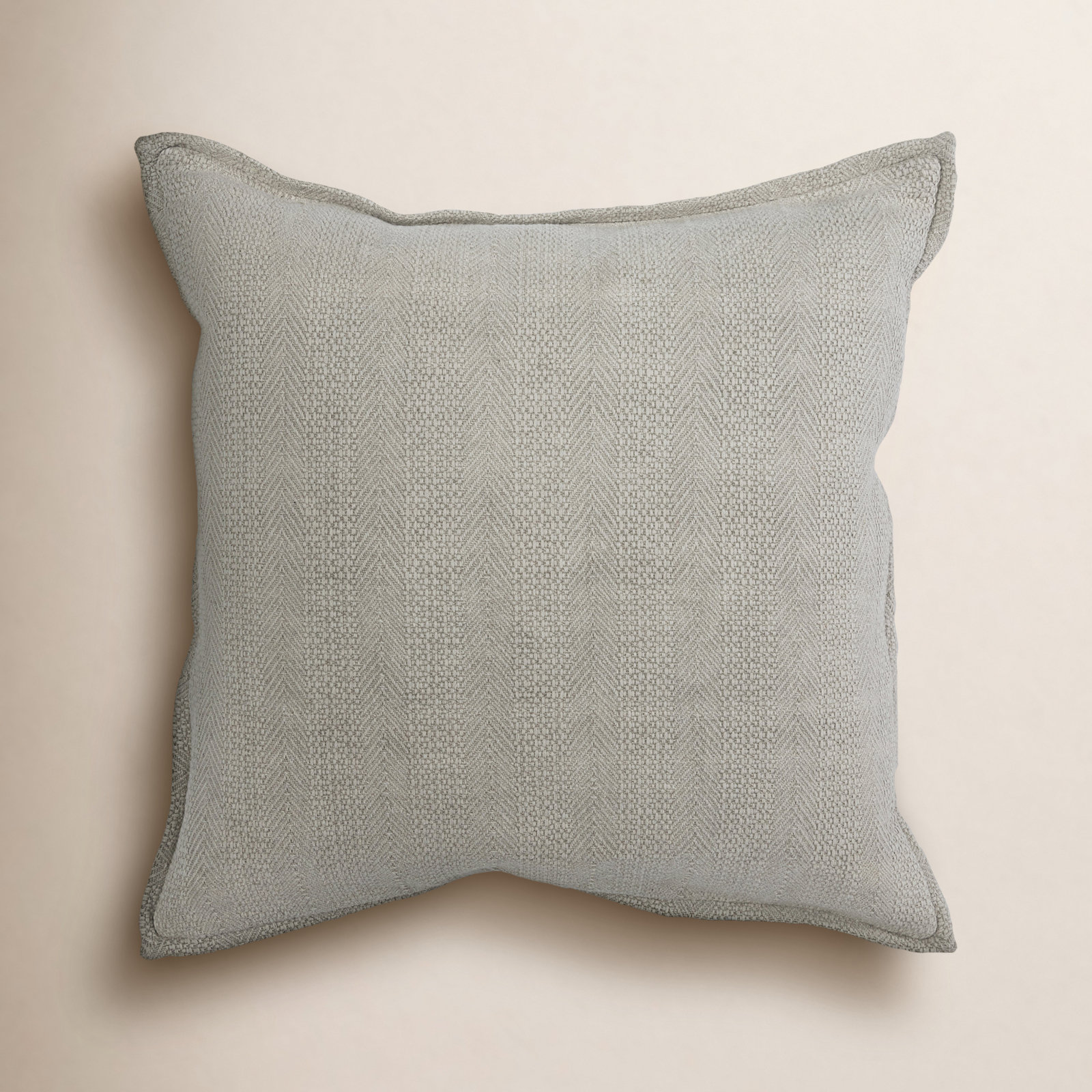 Thayer 18" x 18" Cotton Throw Pillow, Natural
