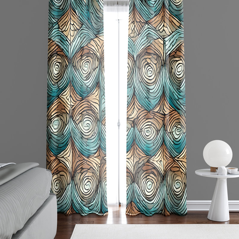 Semi Sheer Curtain Pair, 40" W x 82" L
