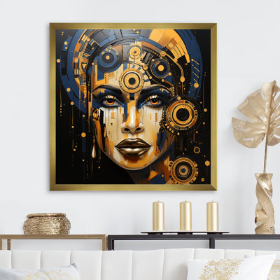 Art africain sur toile, tribus noires et dorées III
