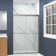 Frederick 45.75'' - 47'' W x 70'' H Bypass Semi-Frameless Shower Door with Clear Glass