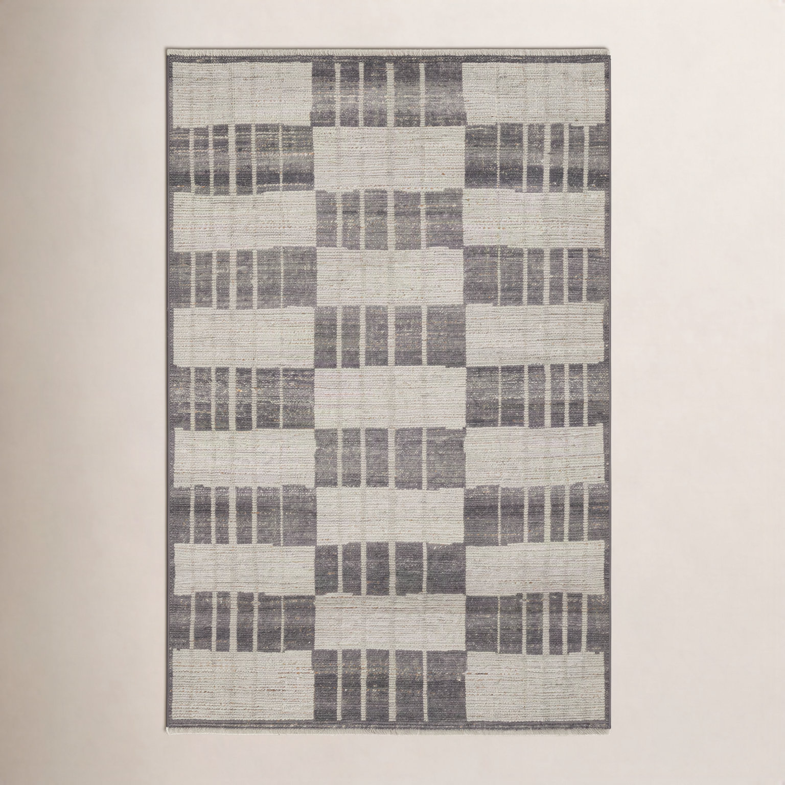 Todd Hand-Knotted Abstract Wool Rug, Rectangle 3' x 5'