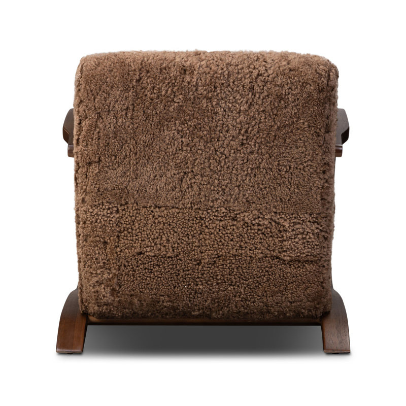 Burke Chair-Taupe Shearling, Amber Shearling