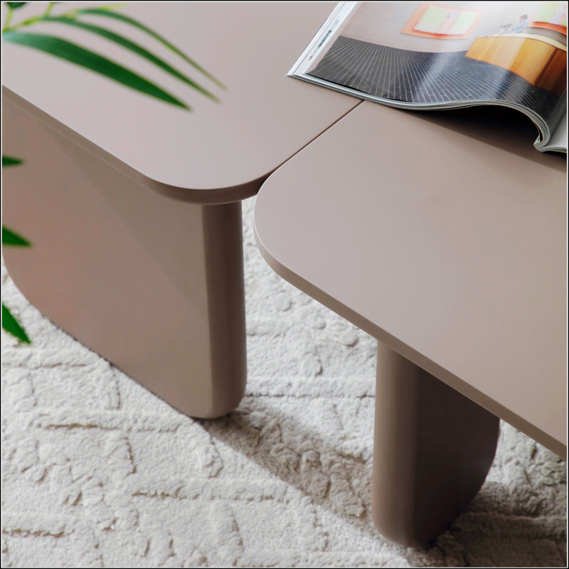 Table basse en L 35,43 po, Kaki