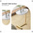 Table d'appoint en forme de C-906405493