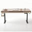 Bureau en bois massif et acier au carbone à hauteur réglable Modern Minimalist-1954095421