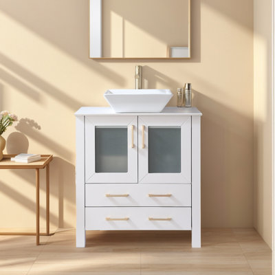 30'' Modern Free-standing Single Bathroom Vanity Set
