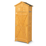 6 ft. W x 2 ft. D Solid Wood Vertical Tool Shed