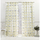 Nicole Miller New York Hattie Light Filtering, Semi Sheer Rod Pocket Curtain Panels