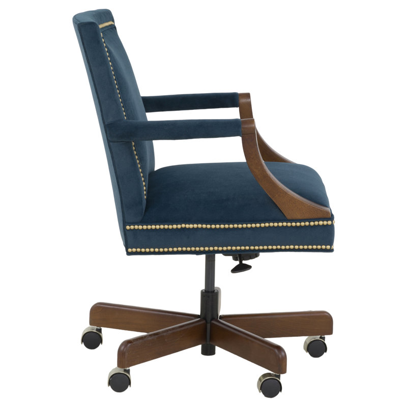 Office Chair, Almond Buff, Small Brass, 1111 Brown