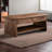 Double black walnut end table