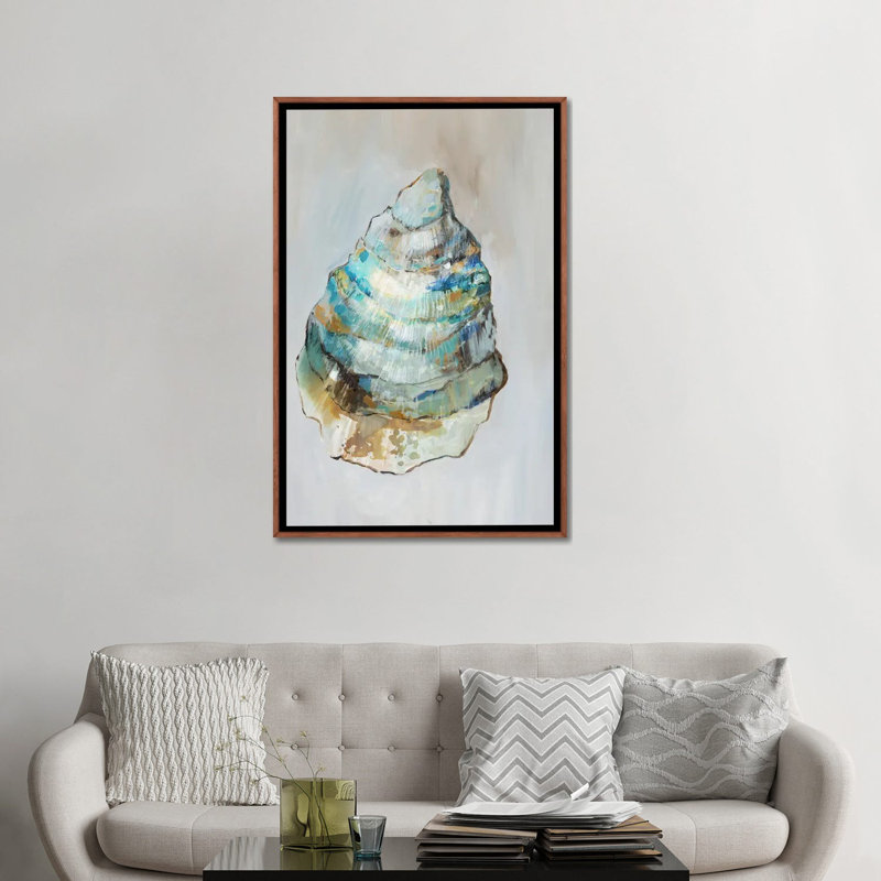 Nautical Whispers II, Classic Wood Floater Framed Canvas, No Mat, 48" H x 32" W x 1.5" D