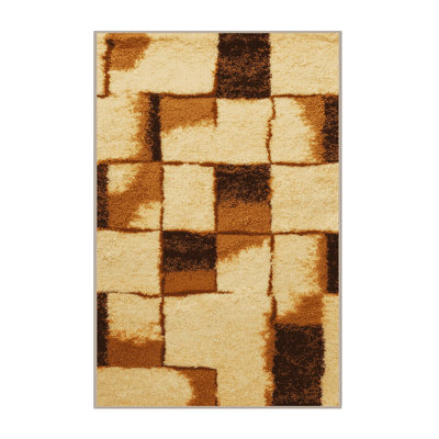 Washable Semolina pudding Desserts Area Rug